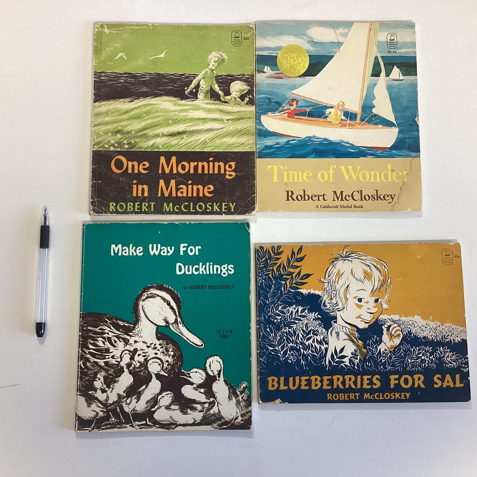 Robert McCloskey Vintage Preschool Kindergarten 4 Children’s Book Lot