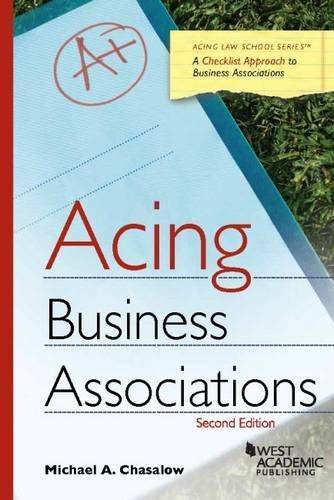 Acing Business Associations (Acing Series) – Paperback – GOOD
