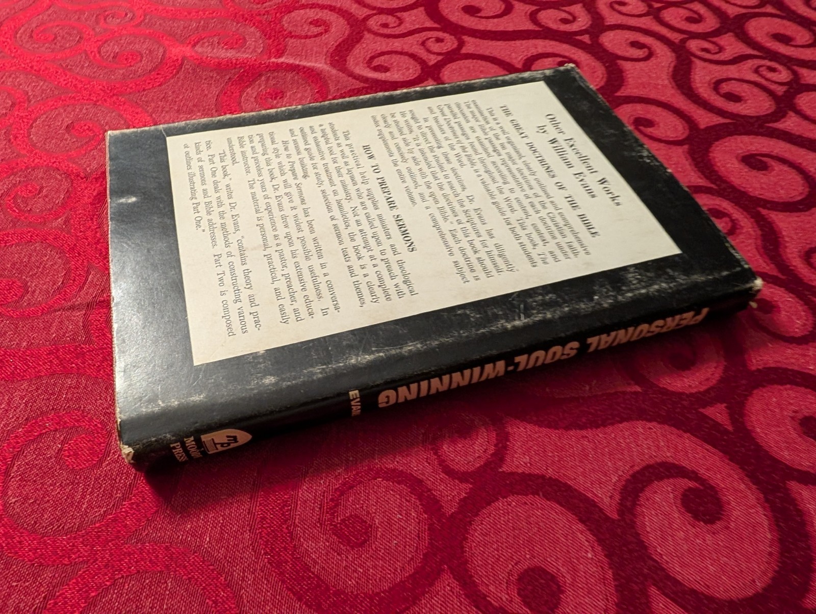 Personal Soul-Winning: by William Evans 1964 Hardcover DUST JACKET