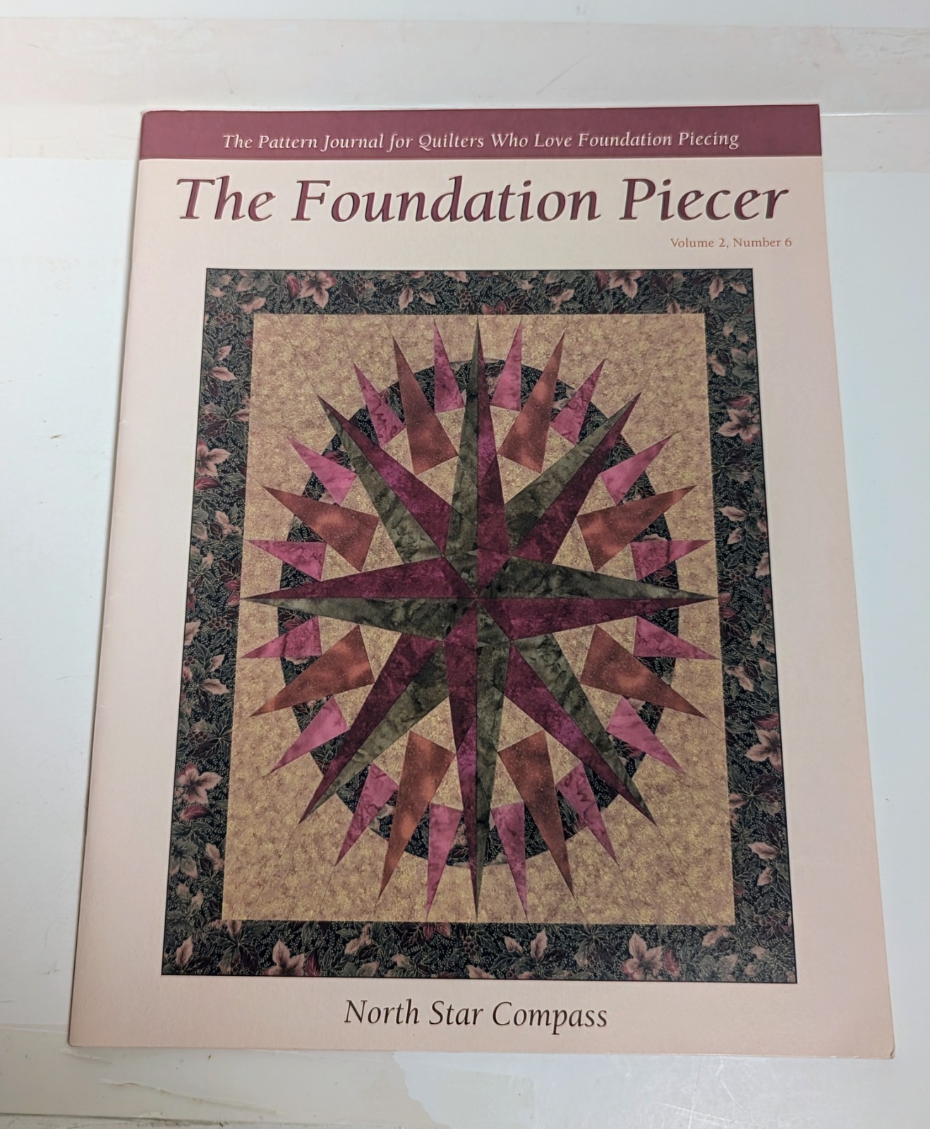Foundation Piecer Magazine Volume 2 #6, North Star Compass