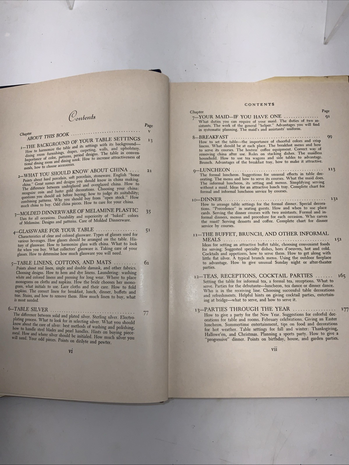 The Complete Book of Table Setting and Flower Arrangement by Amelia Leavitt Hill