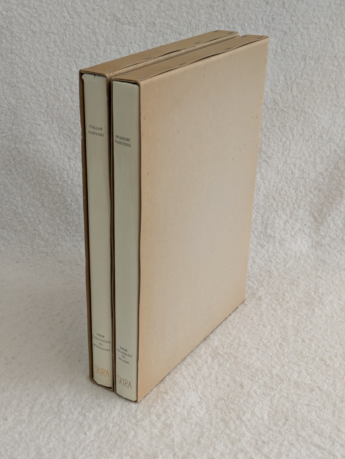 Lot of 2 ITALIAN and SPANISH PAINTING SKIRA Hardcovers in Slipcases