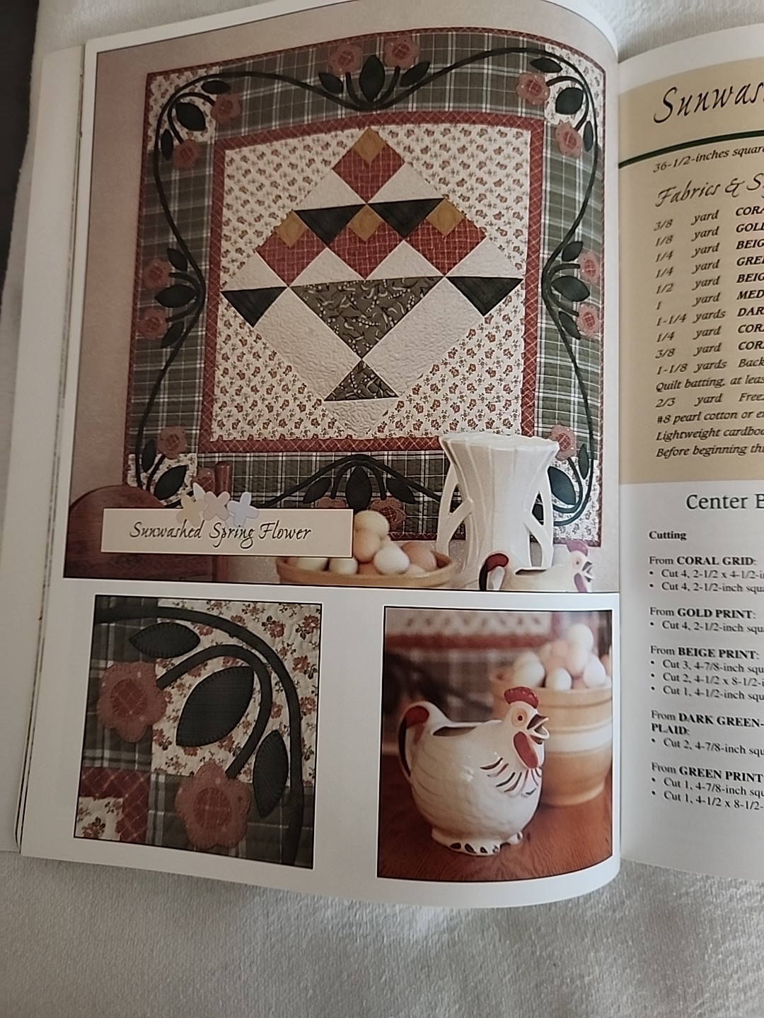 Thimbleberries “Sunwashed Quilts” Softcover Book Lynette Jensen 40 Pages
