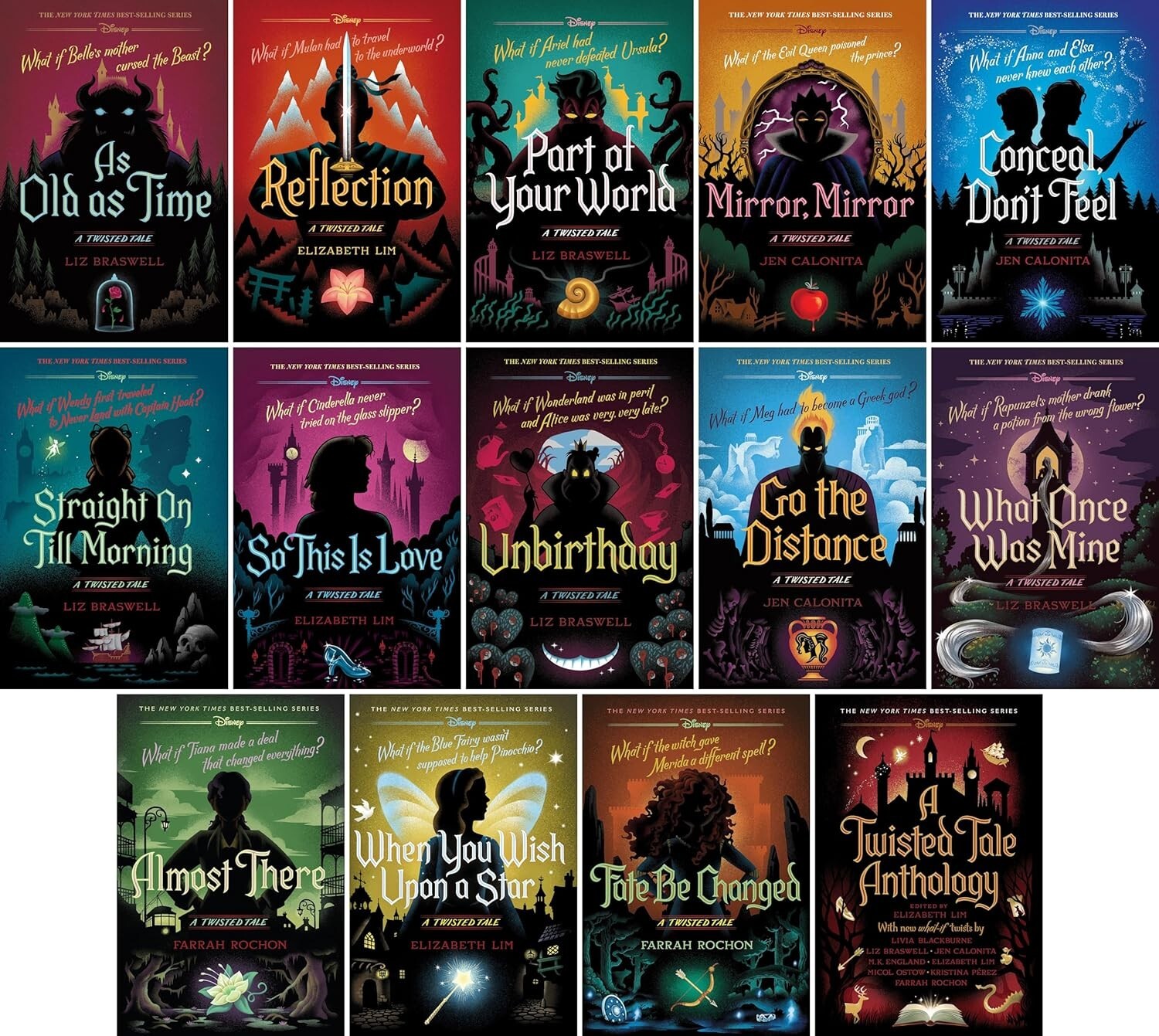 A TWISTED TALE – 14 BOOKS HARDCOVER Collection Set DISNEY Series NEW EXPEDITED