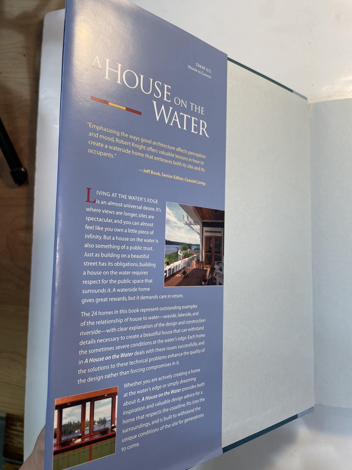 A House on the Water Robert W Knight first edition 2003 Taunton Press HC DJ