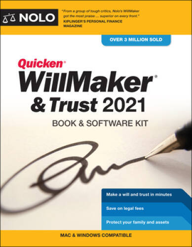Quicken Willmaker & Trust 2021: Book & Software Kit – Paperback – GOOD