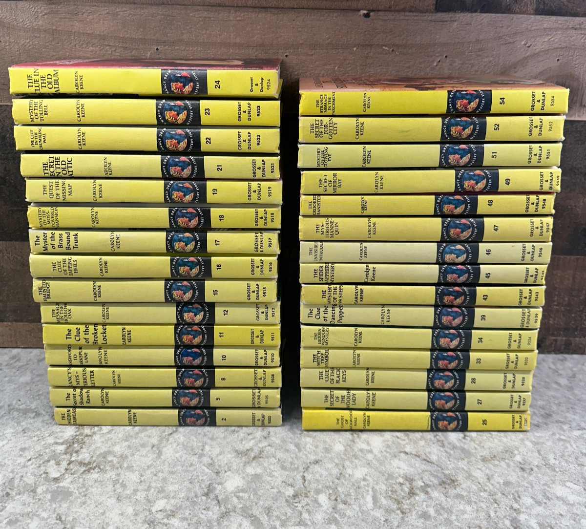 30 Nancy Drew Mystery Stories – All Matte Hardcover Edition Books- 50’s and 60’s