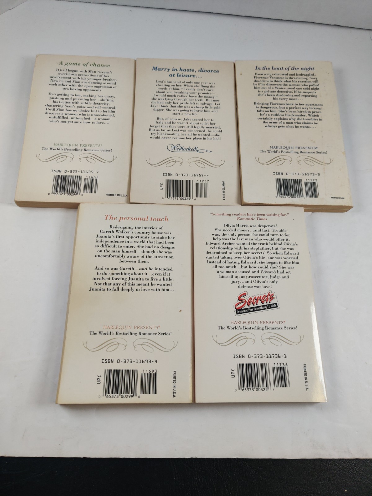 Lot Of 20 Vintage Harlequin Presents Romance Books 1990s Paperback
