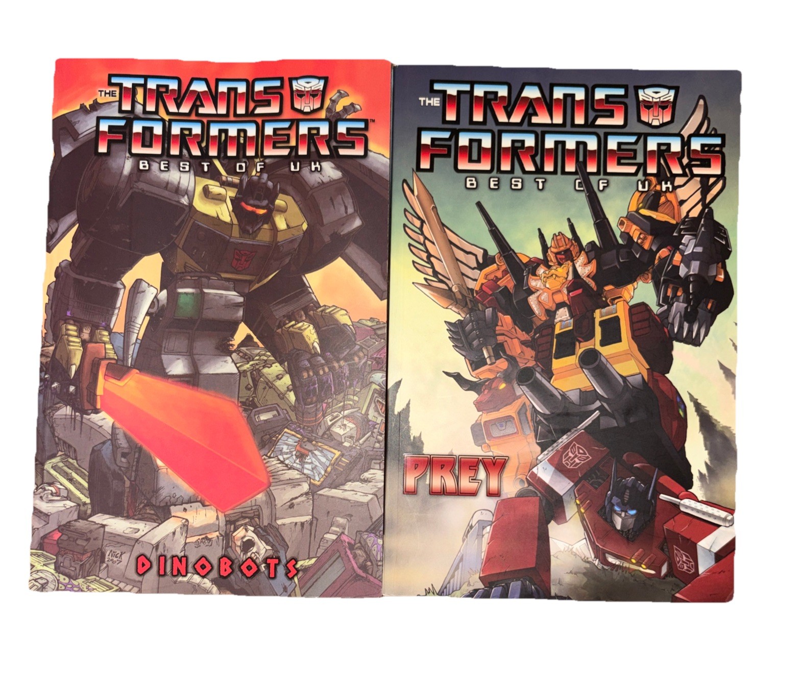 Transformers: Best of the UK Dinobots & Prey Set If 2 Simon Furman IDW TPB GUC