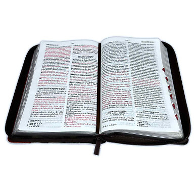 Biblia Camino con Cierre Letra Grande 12 puntos RV1960 imit piel cafe con indice