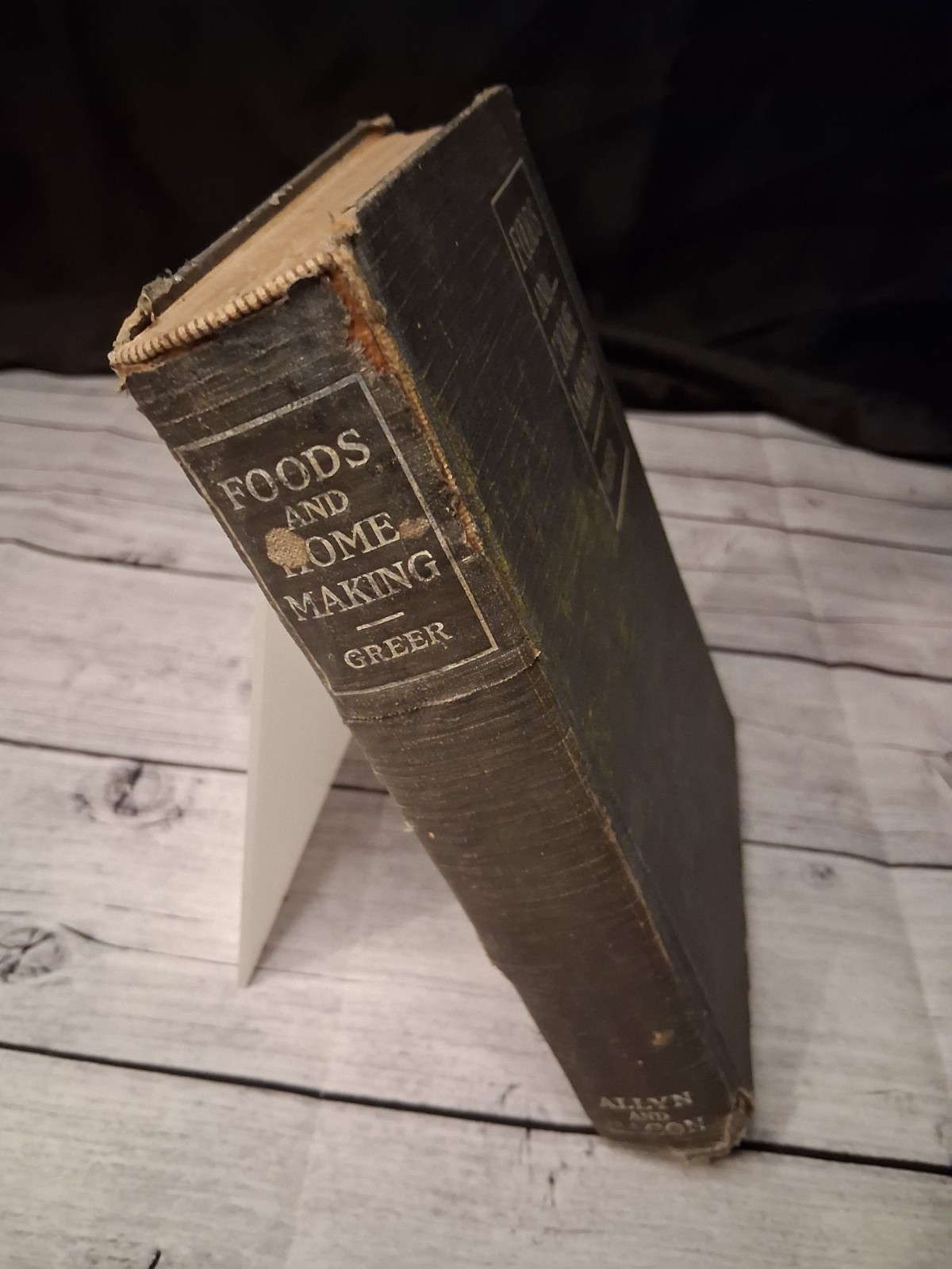 Antique vintage cookbook Foods & Home Making 1928 Greer home economics textbook