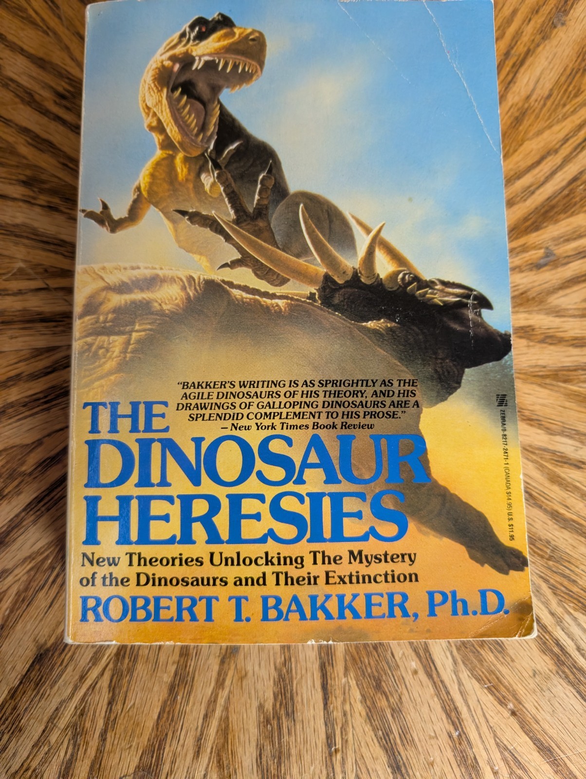 Dinosaur Heresies Book Robert T Bakker Ph.D. 1986 VTG HC DJ Theories Extinction