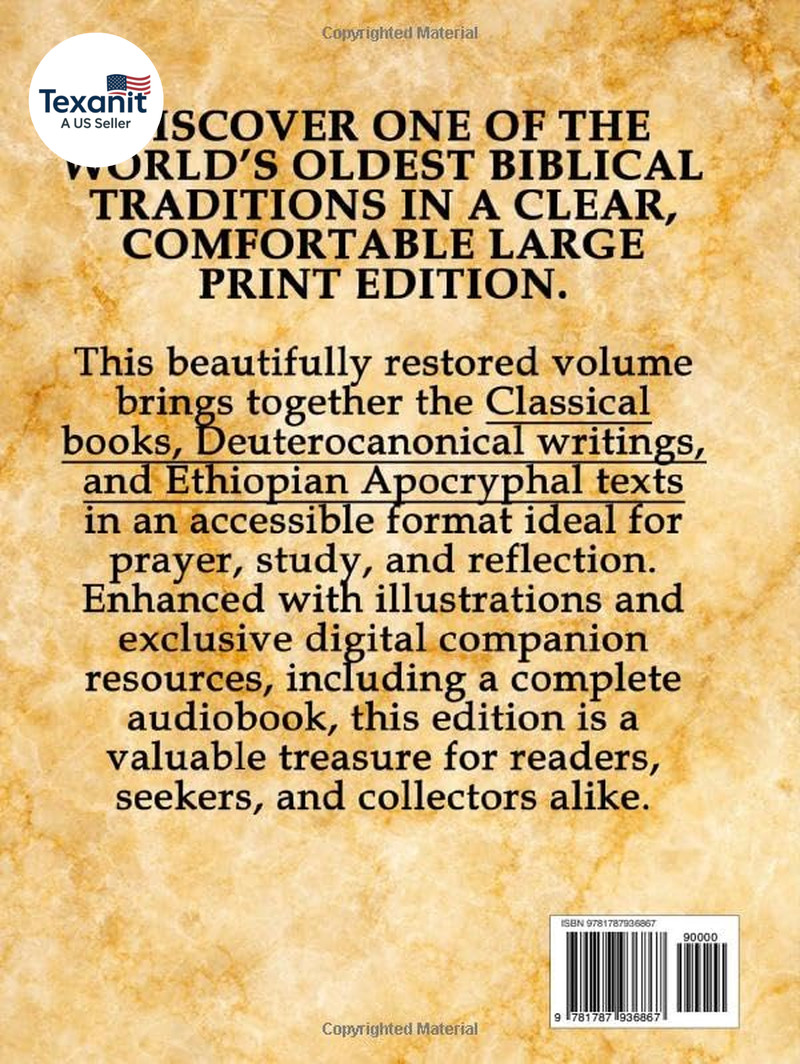 THE COMPLETE ETHIOPIAN BIBLE in English – LARGE PRINT: (Illustrated, Audiobook I