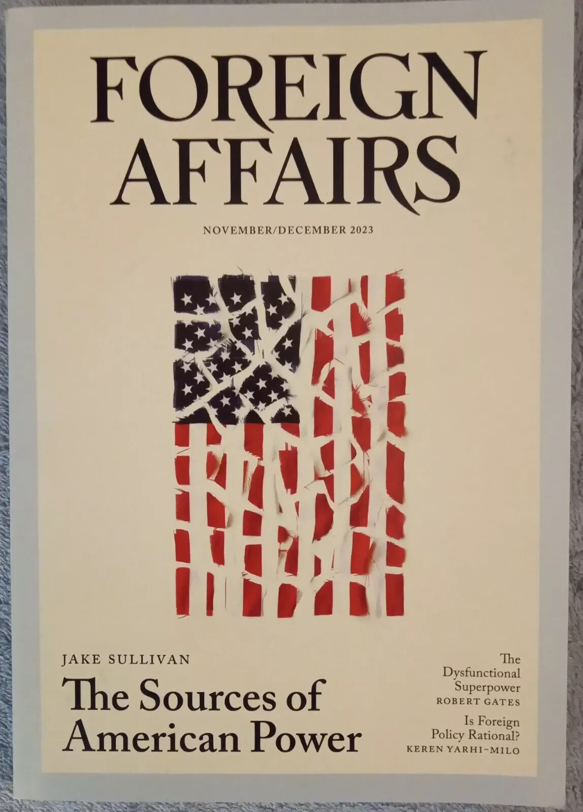 FOREIGN AFFAIRS, November/December 2023: The Sources of American Power