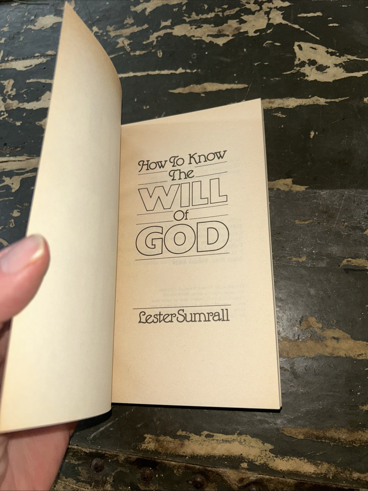 How to Know the Will of God by Lester Sumrall (Trade Paperback) B51