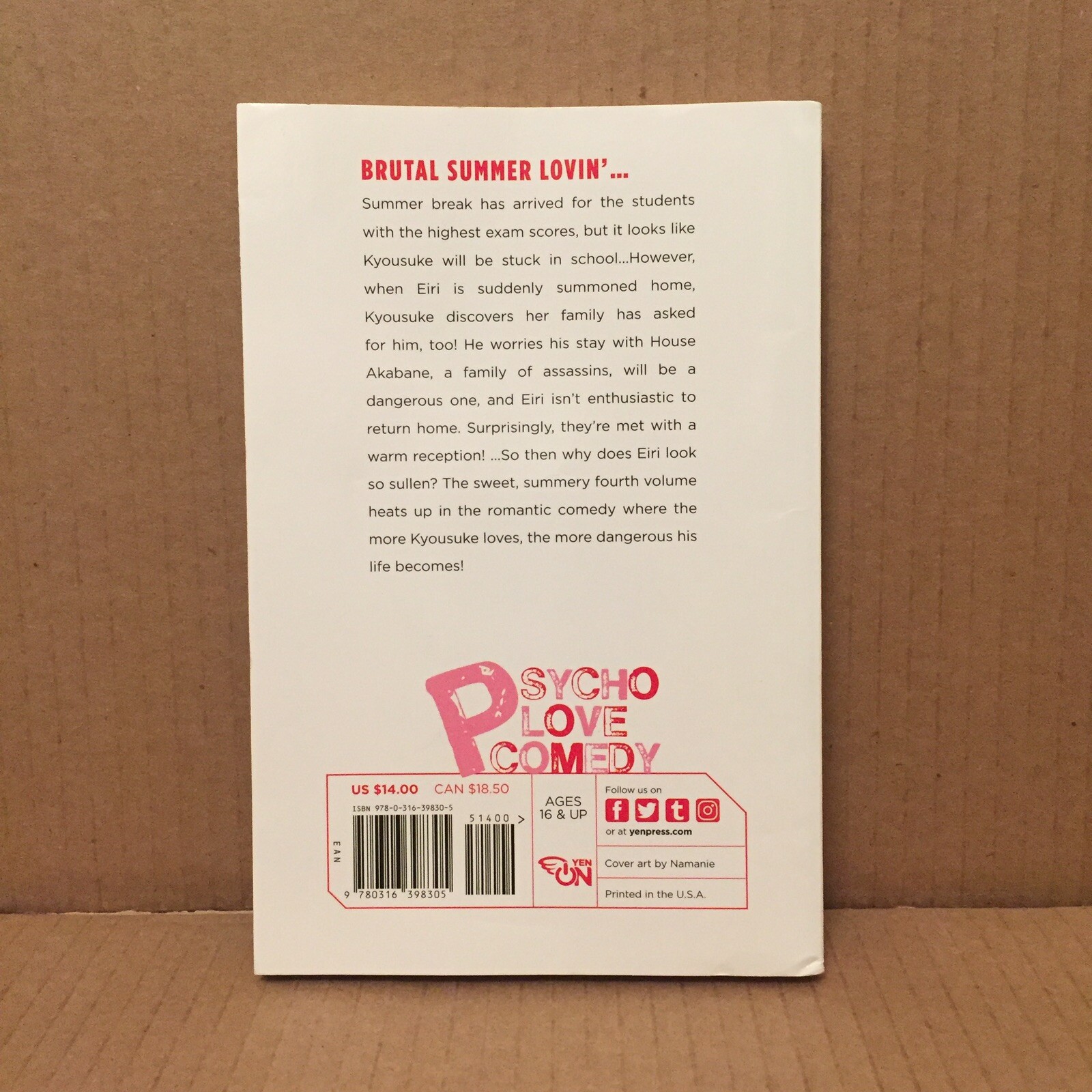 Psycome, Vol. 4 by Mizuki Mizushiro Namanie 2017 Yen Press TPB Good+