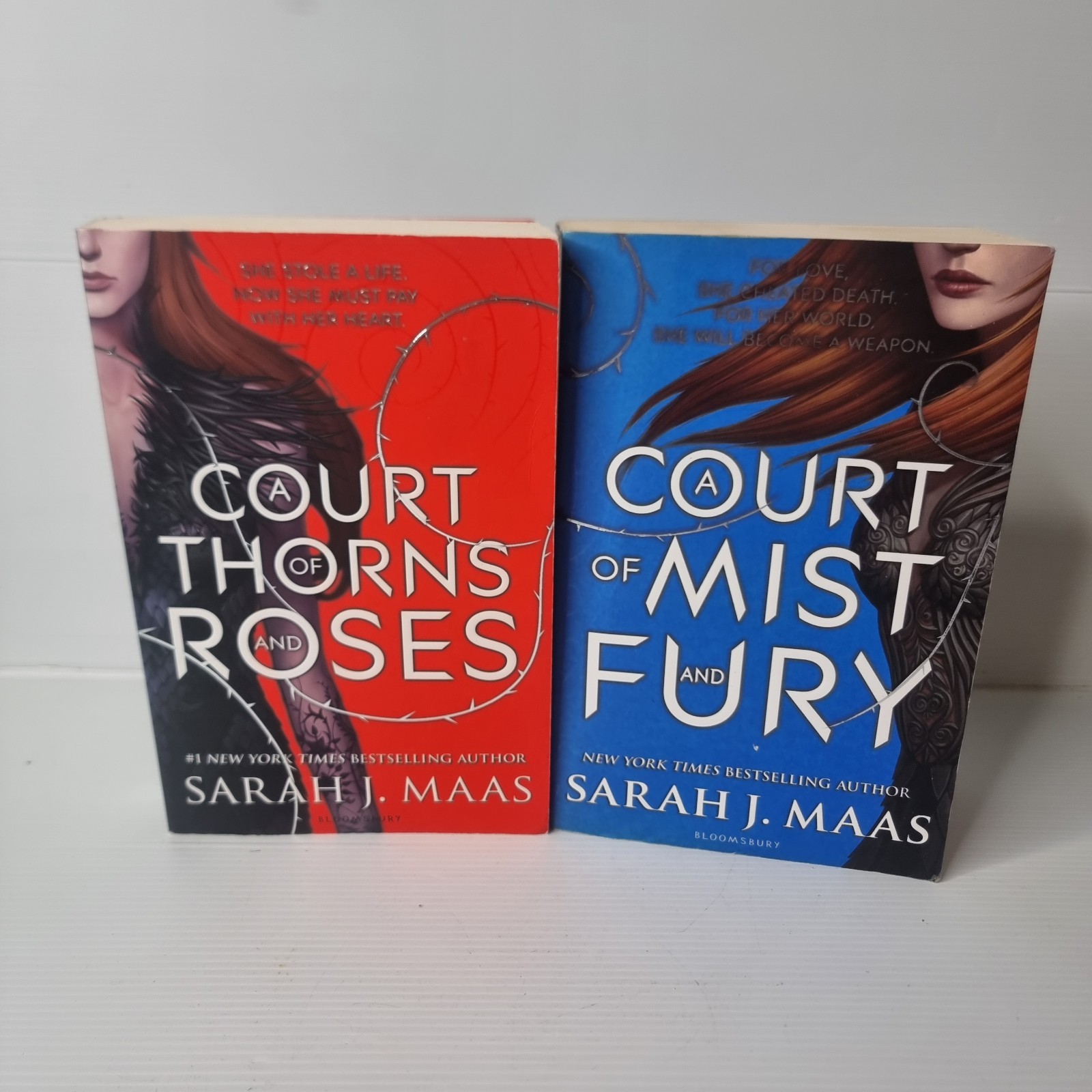 Sarah J Mass 2-Book Set Inc First Edition A Court Of Mist And Fury