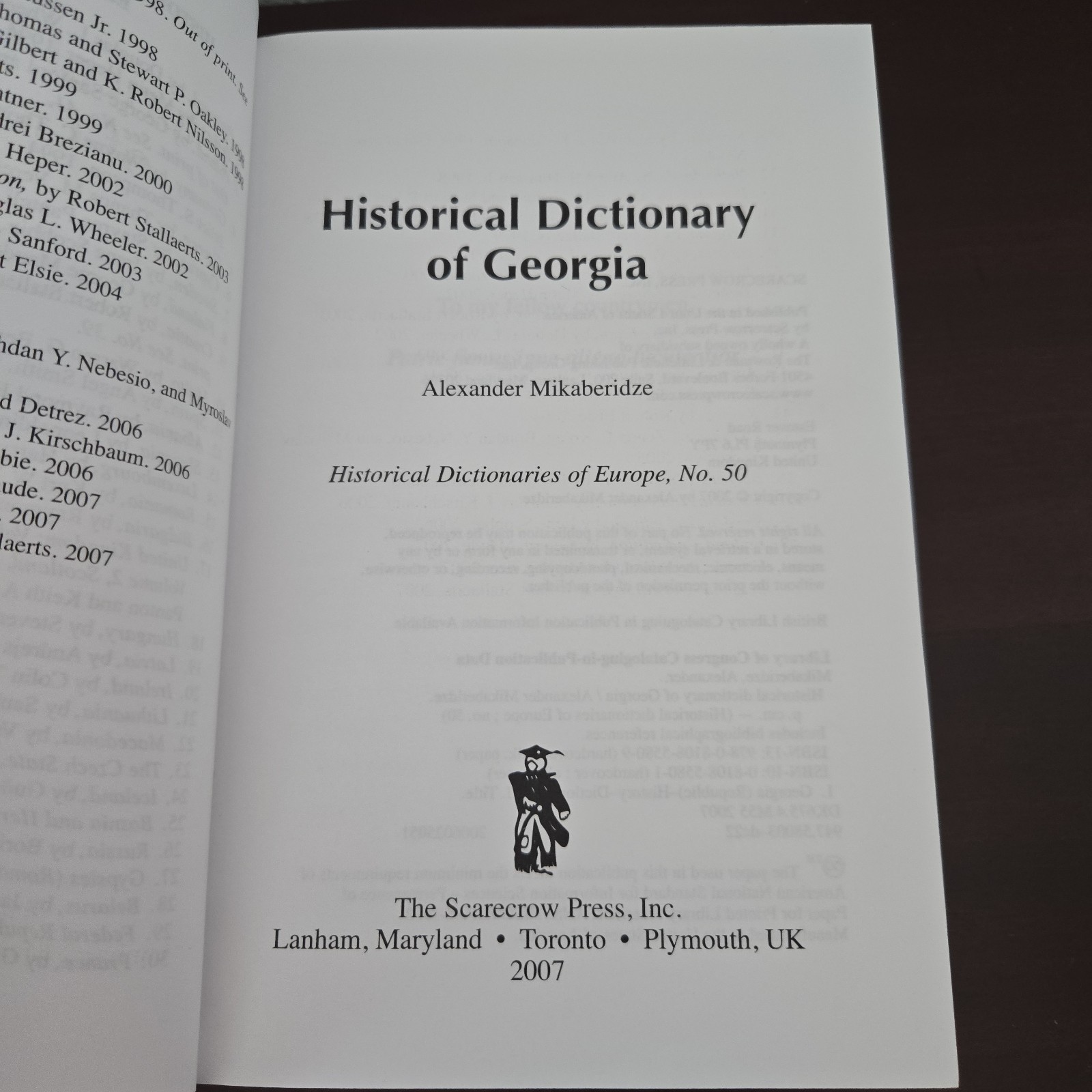 Historical Dictionary of Georgia by Alexander Mikaberidze (2007, Hardcover)
