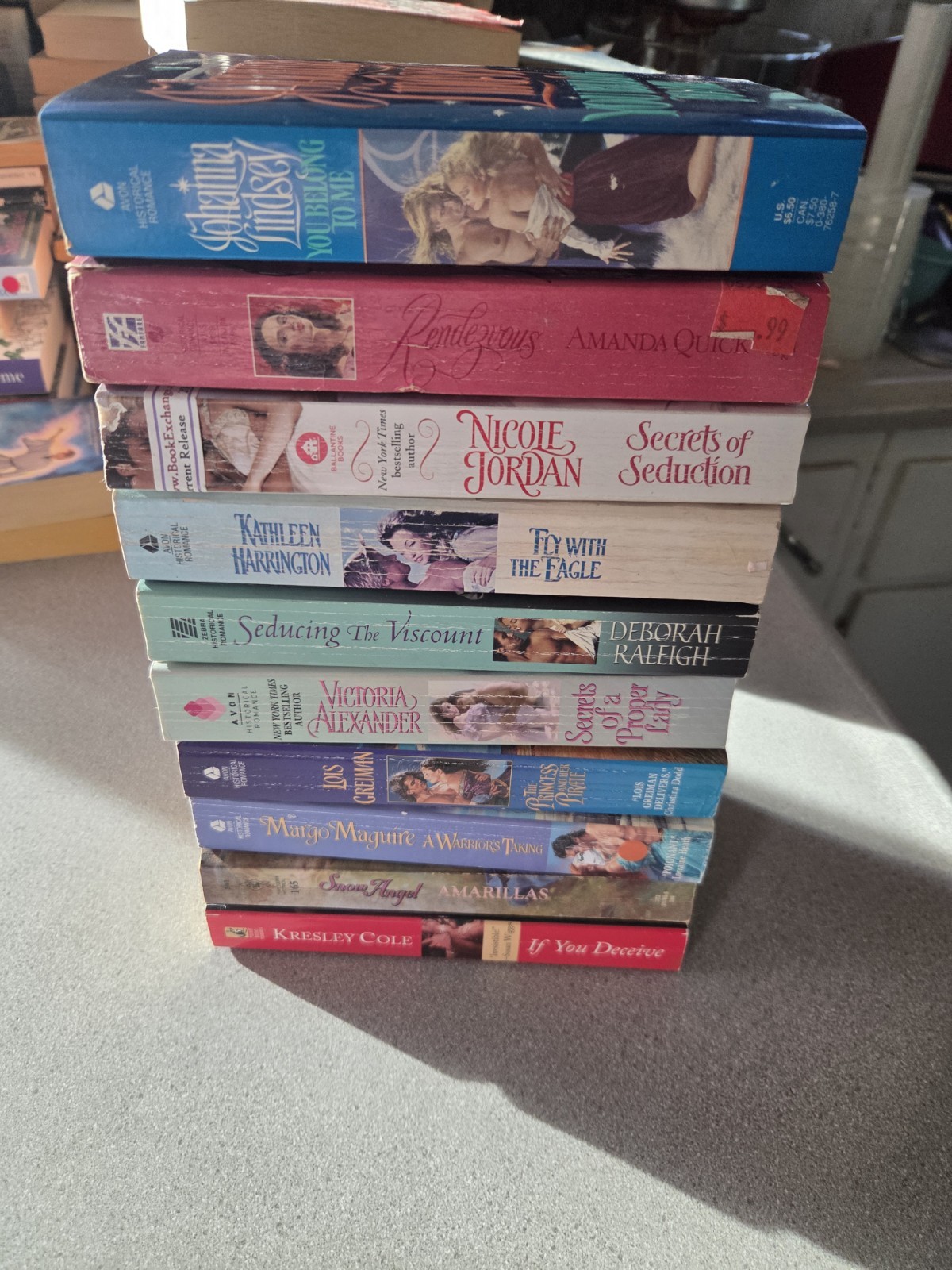 Clinch Cover/Step Back Lot Of 10 Books. Romance. Historical. Paperback. Vintage