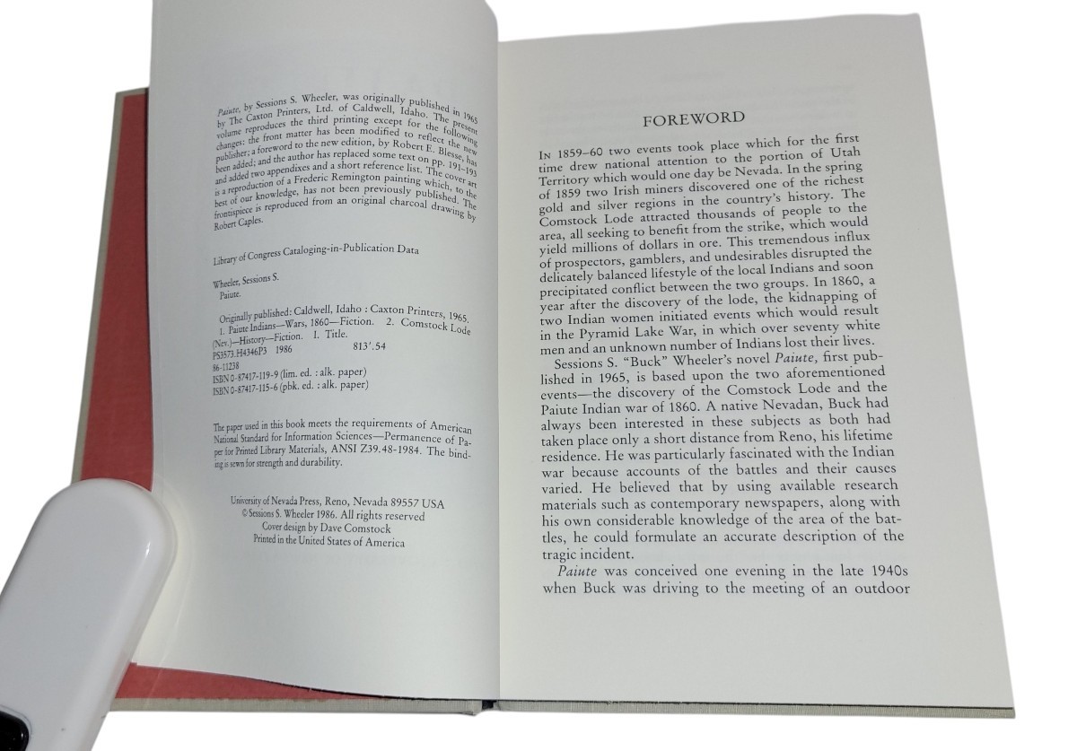 1986 Paiute by Sessions S. Wheeler SIGNED Limited Edition # “A” in Slipcase