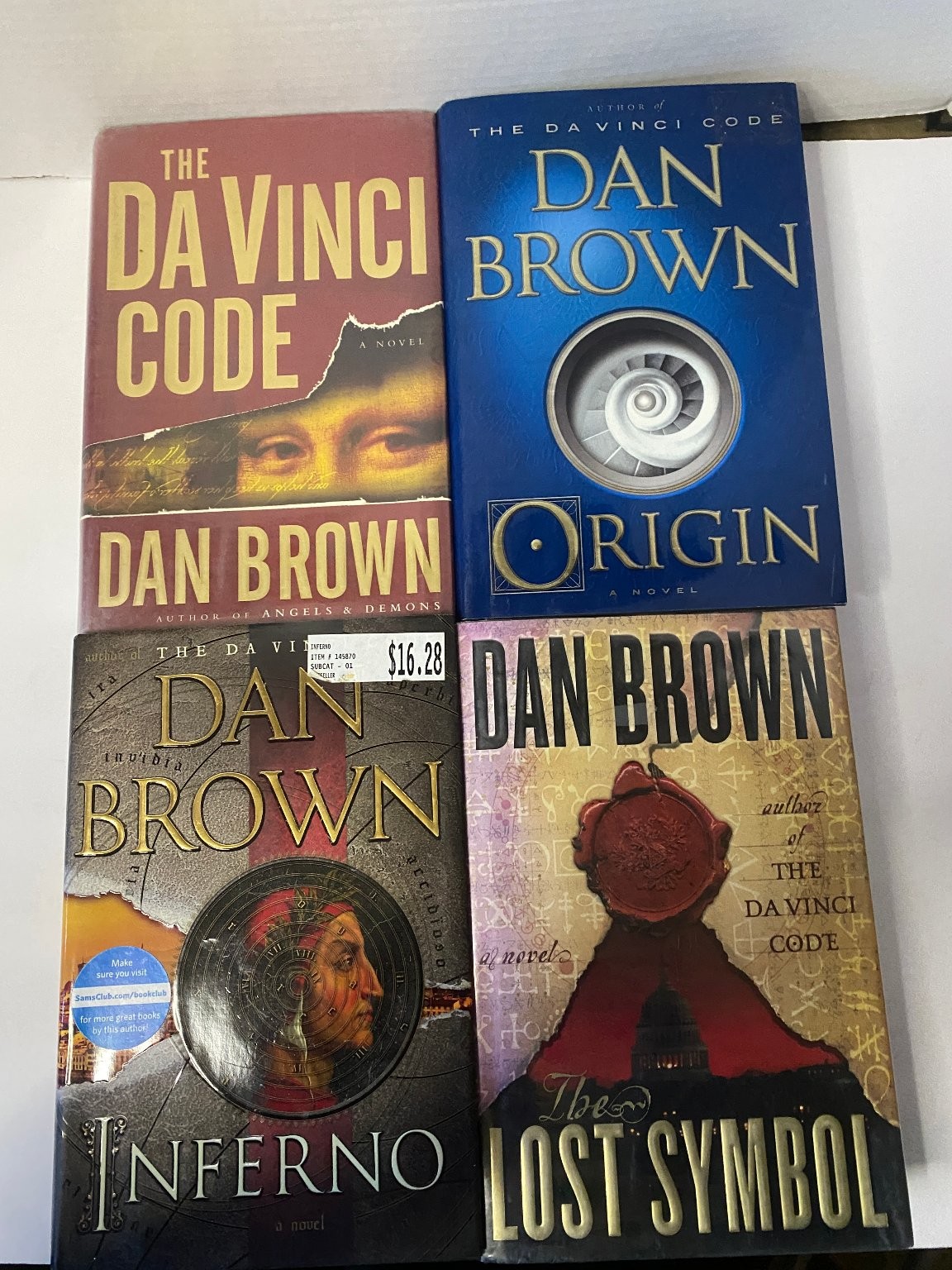 Dan Brown Thriller Collection: Da Vinci Code, Origin, Inferno, Lost Symbol