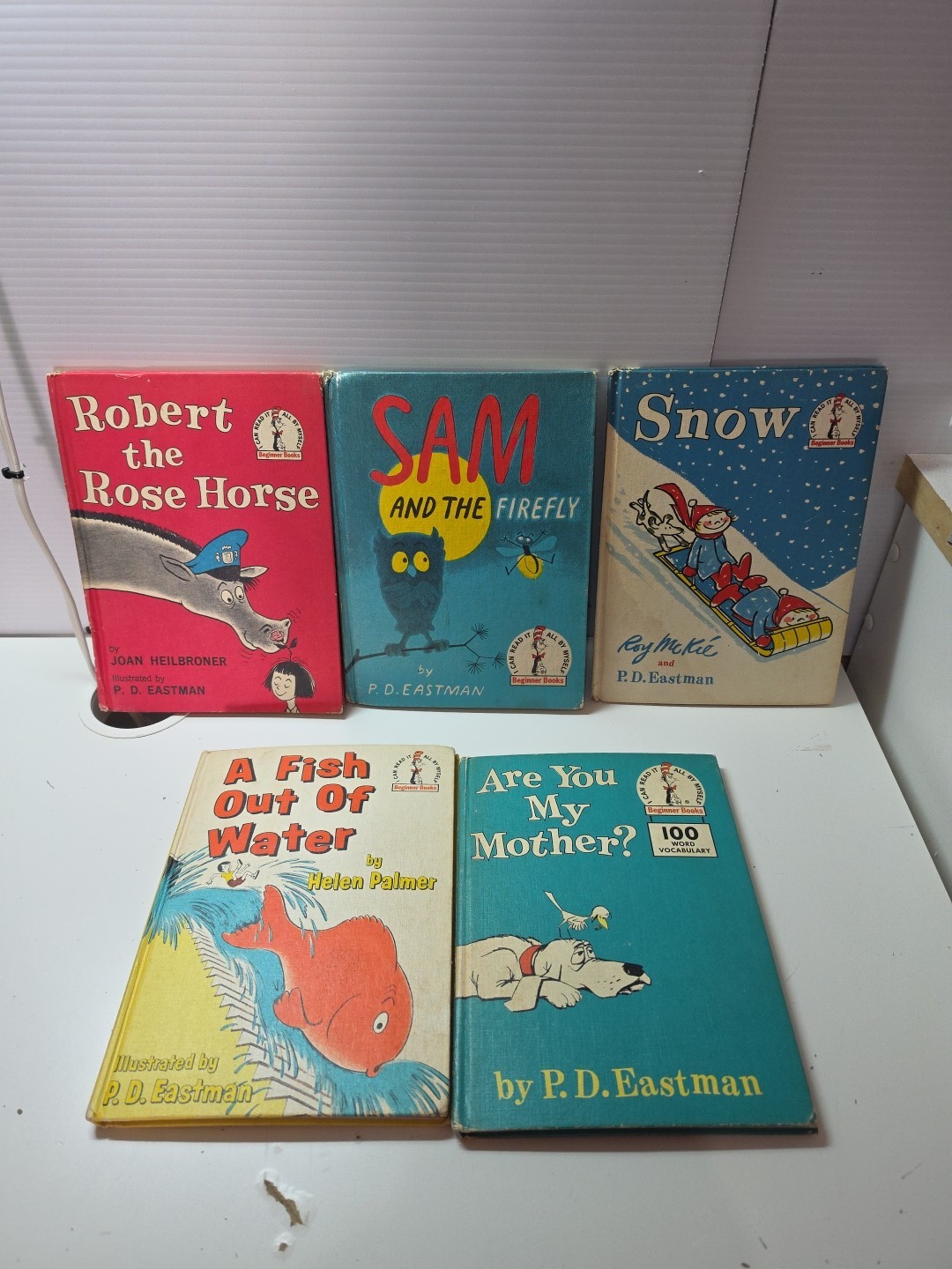Vintage PD Eastman And Helen Palmer And Roy M Books Lot Of 5 Beginner Kids Book