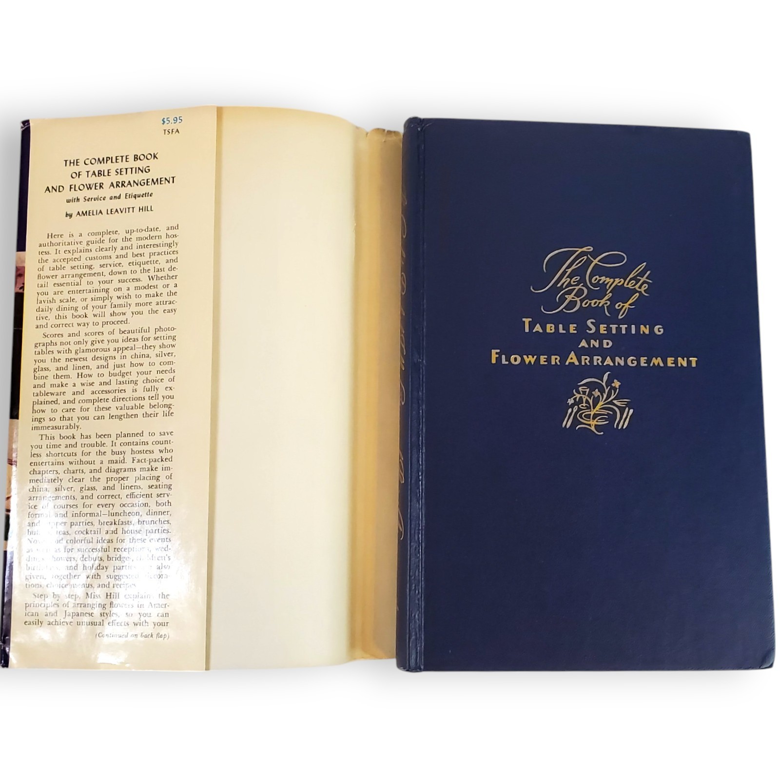 The Complete Book of Table Setting Flower Arranging 1957 MCM Etiquette Hostess