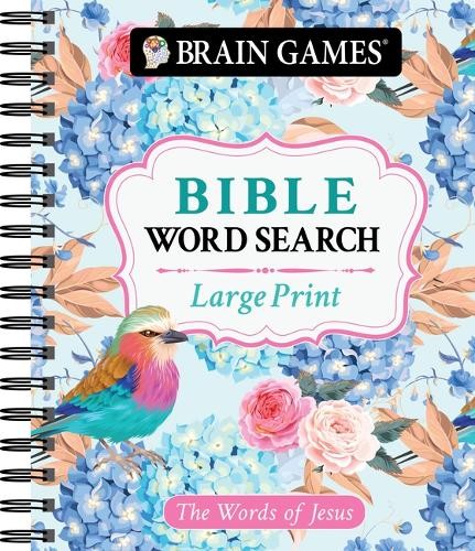Brain Games – Large Print Bible Word Search: The Words of Jesus (Spiral Bound)