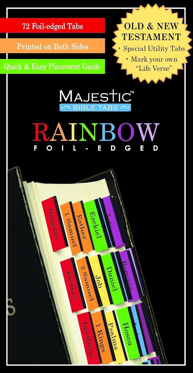 Majestic Rainbow Bible Tabs Misc. Supplies – June 1, 2009