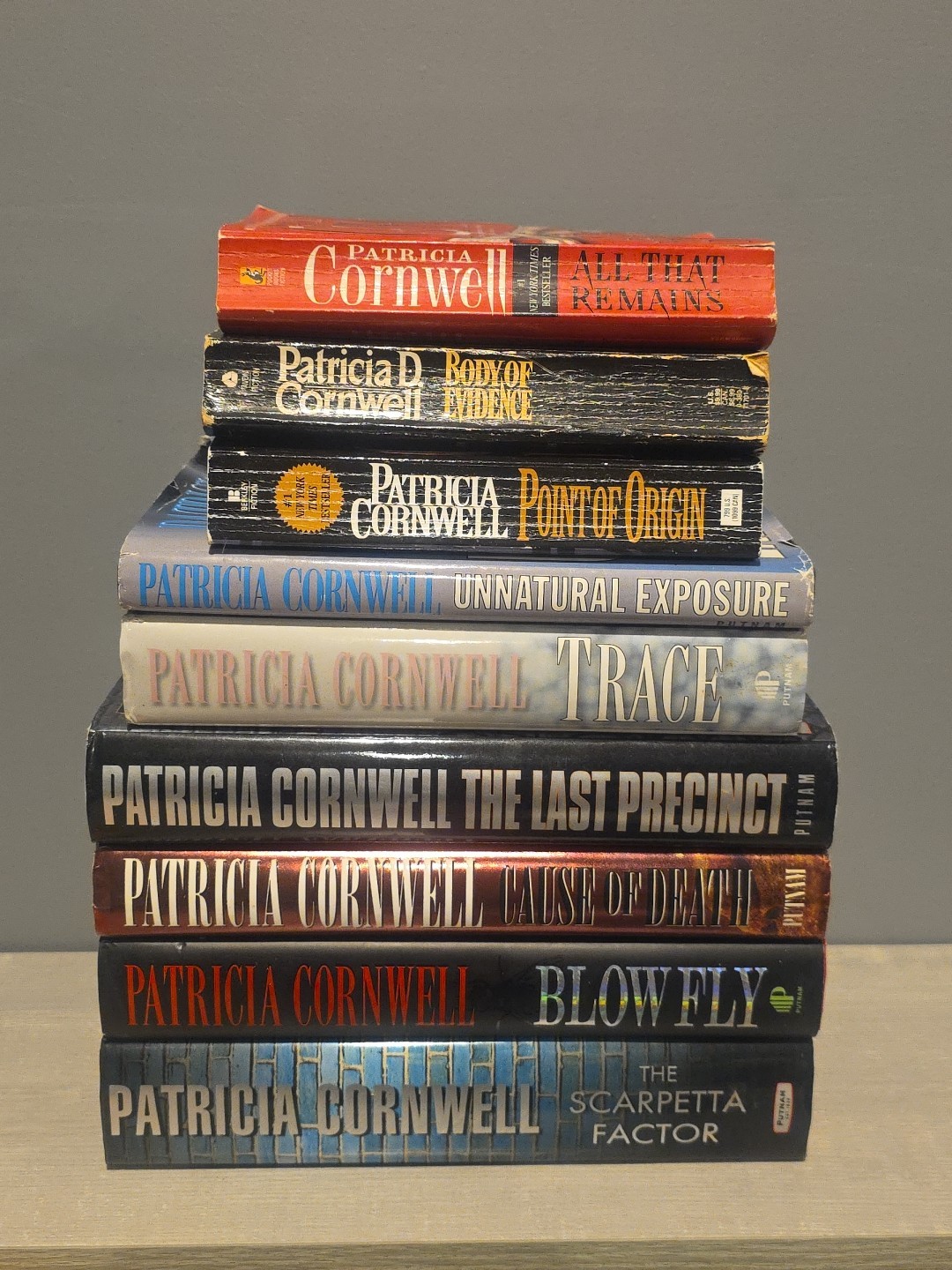 Patricia Cornwell Book Lot Of 9 Books Crime Thriller Mystery 6 Hardcover 3 PB