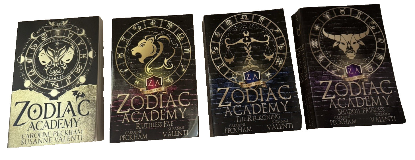 Zodiac Academy Paperback Set Fantasy Books 1-8 Peckham Valenti + BULLY / A.S.S.