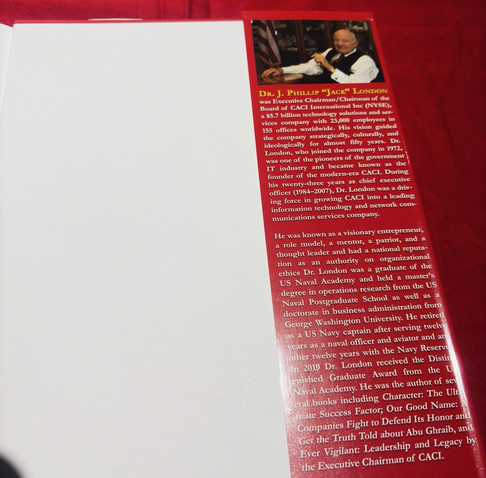 Profiles in Character by Dr. J. Phillip London Hardcover Fortis Signed Edition
