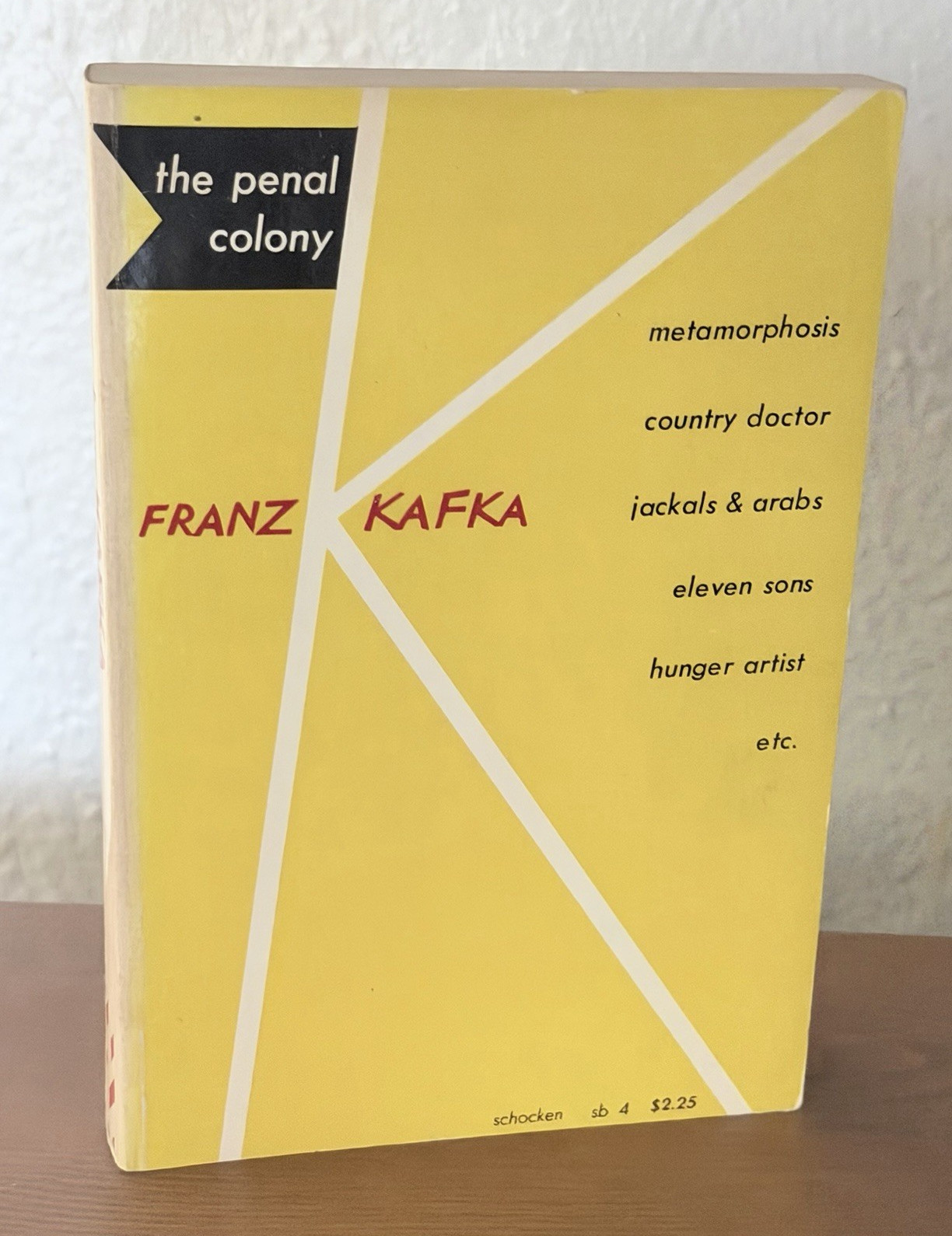 Franz Kafka The Penal Colony Schocken Books Paperback English Short Stories