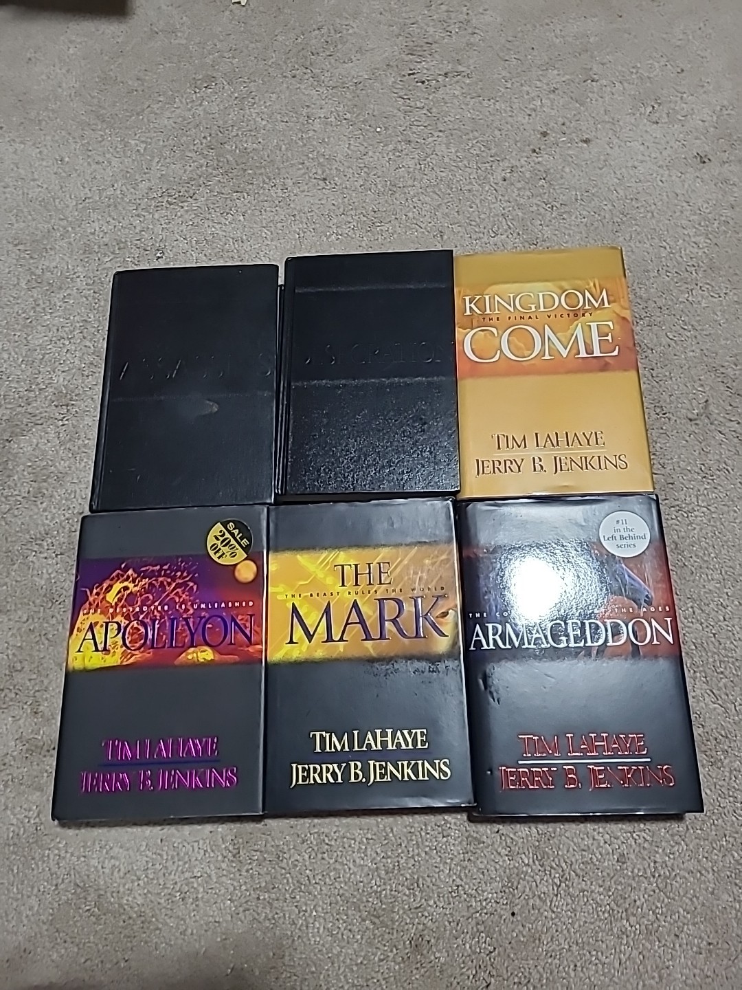 Lot of 6 Left Behind series Tim LaHaye & Jerry B Jenkins