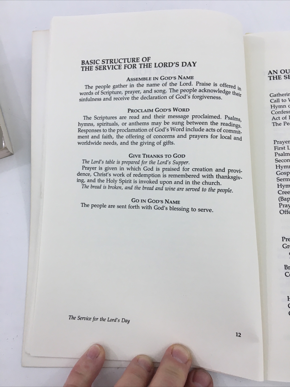 The Service For The Lord’s Day – Westminster Press (Paperback, 1984)