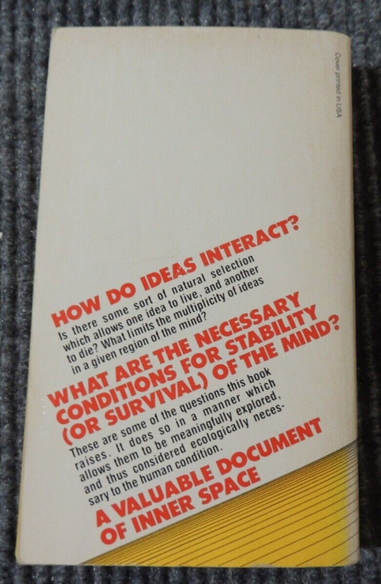 Steps to an Ecology of Mind Gregory Bateson 10th Printing Ballantine Books 1983