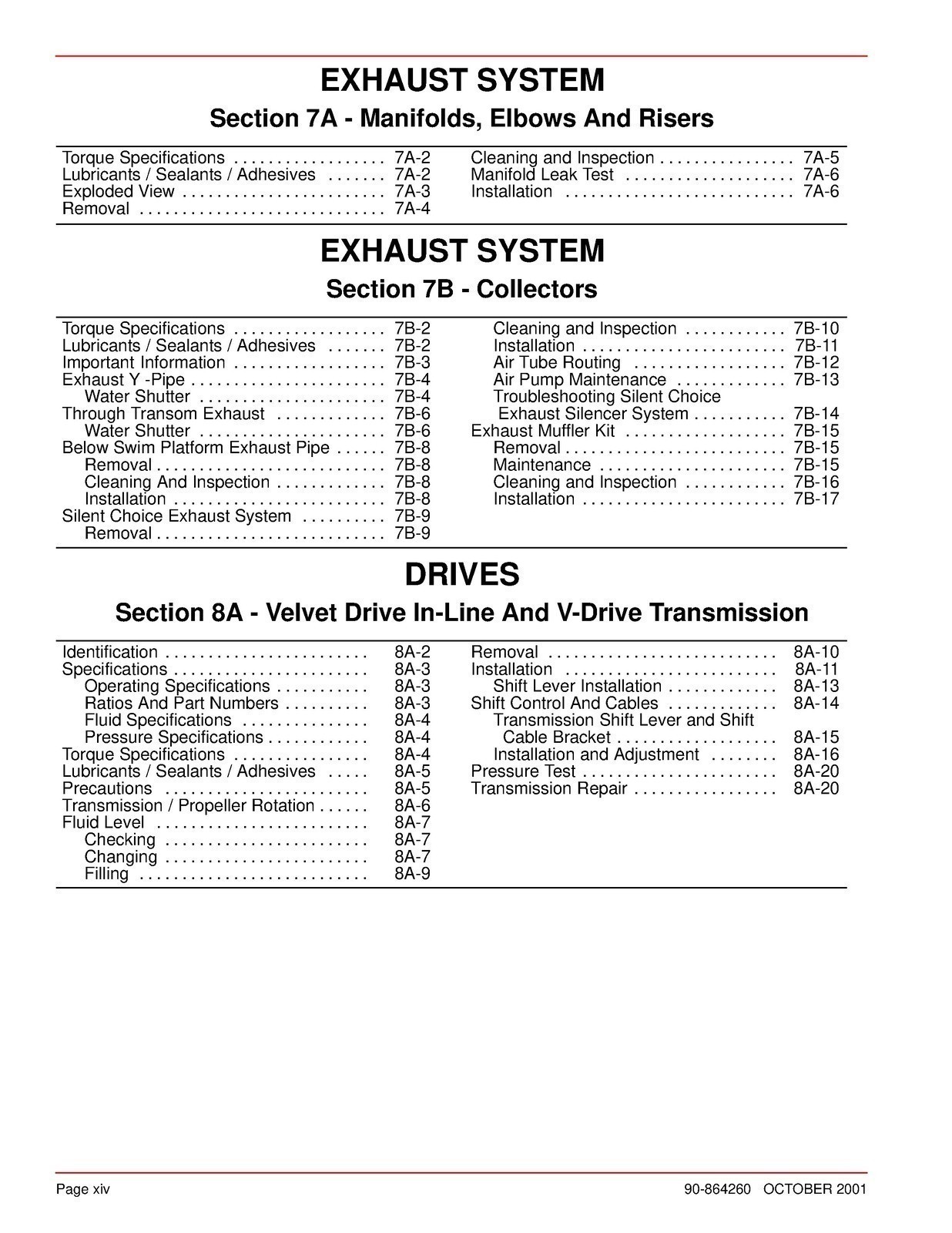MERCURY MerCruiser No. 31 5.0 – 6.2L Gas SERVICE MANUAL FRONT & BACK FOLDOUTS!