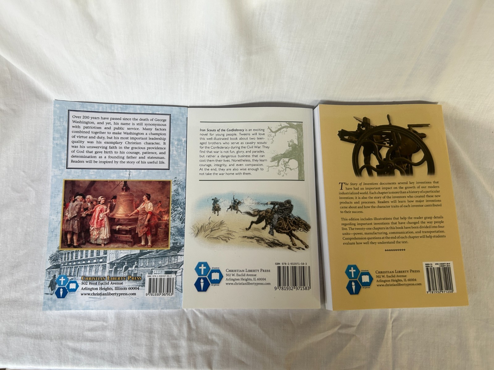 Lot 3 – Christian Liberty Press Homeschool Inventions Washington Iron Scouts