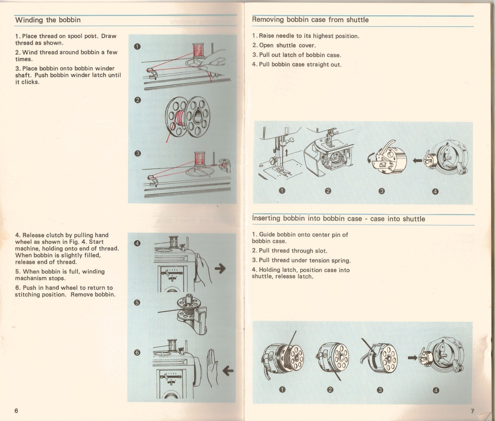 FRISTER ROSSMANN Freearm Sewing Machine Instruction Manual – WIRE BIND – COVERED
