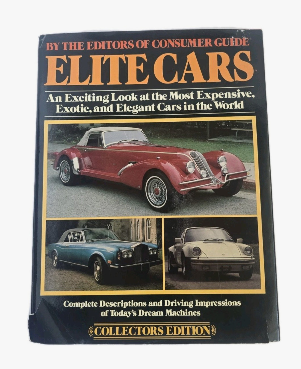 BY THE EDITORS OF CONSUMER GUIDE ELITE CARS Hard Cover Dust Cover Book 1979