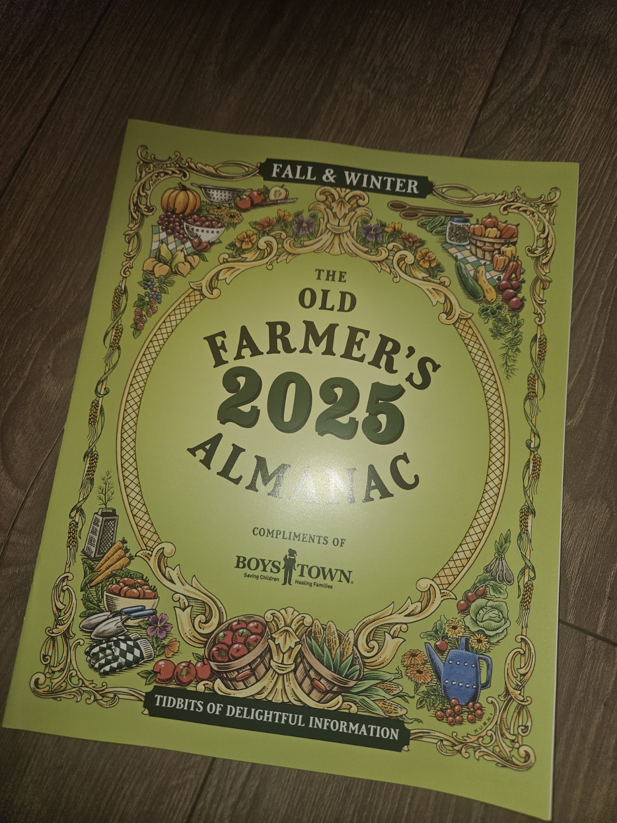 The Old Farmer’s Almanac 2025 Fall Winter Tidbits of Delightful Info Boys Town