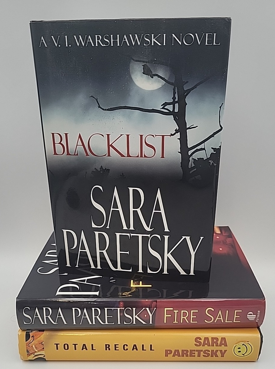 Sara Paretsky 3 x Book Lot V.I. Warshawski Series Crime Fiction Mysteries HCDJ