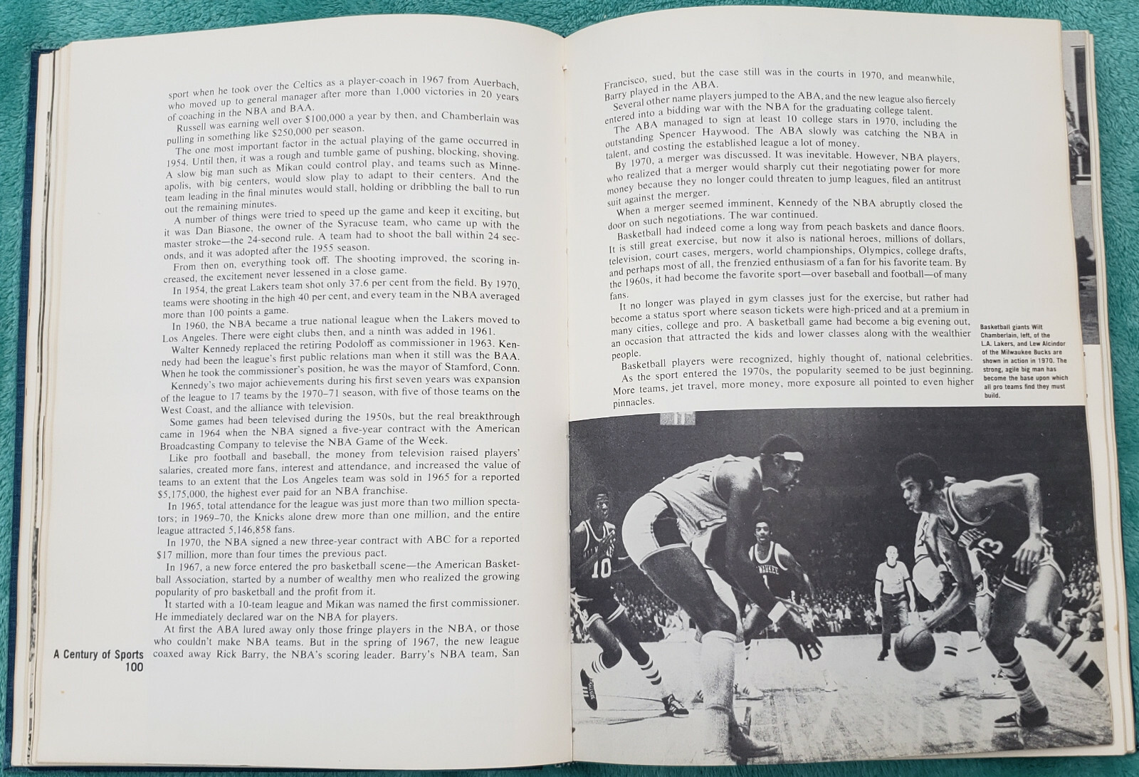 A Century Of Sports 1971 Jumbo Hardcover 434 Pages The Associated Press