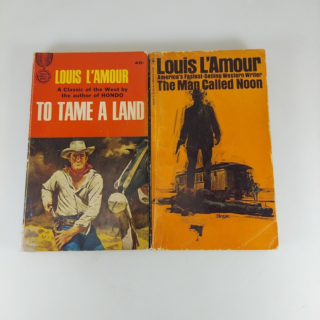 To Tame a Land & The Man Called Moon Louis L’Amour Paperback Lot