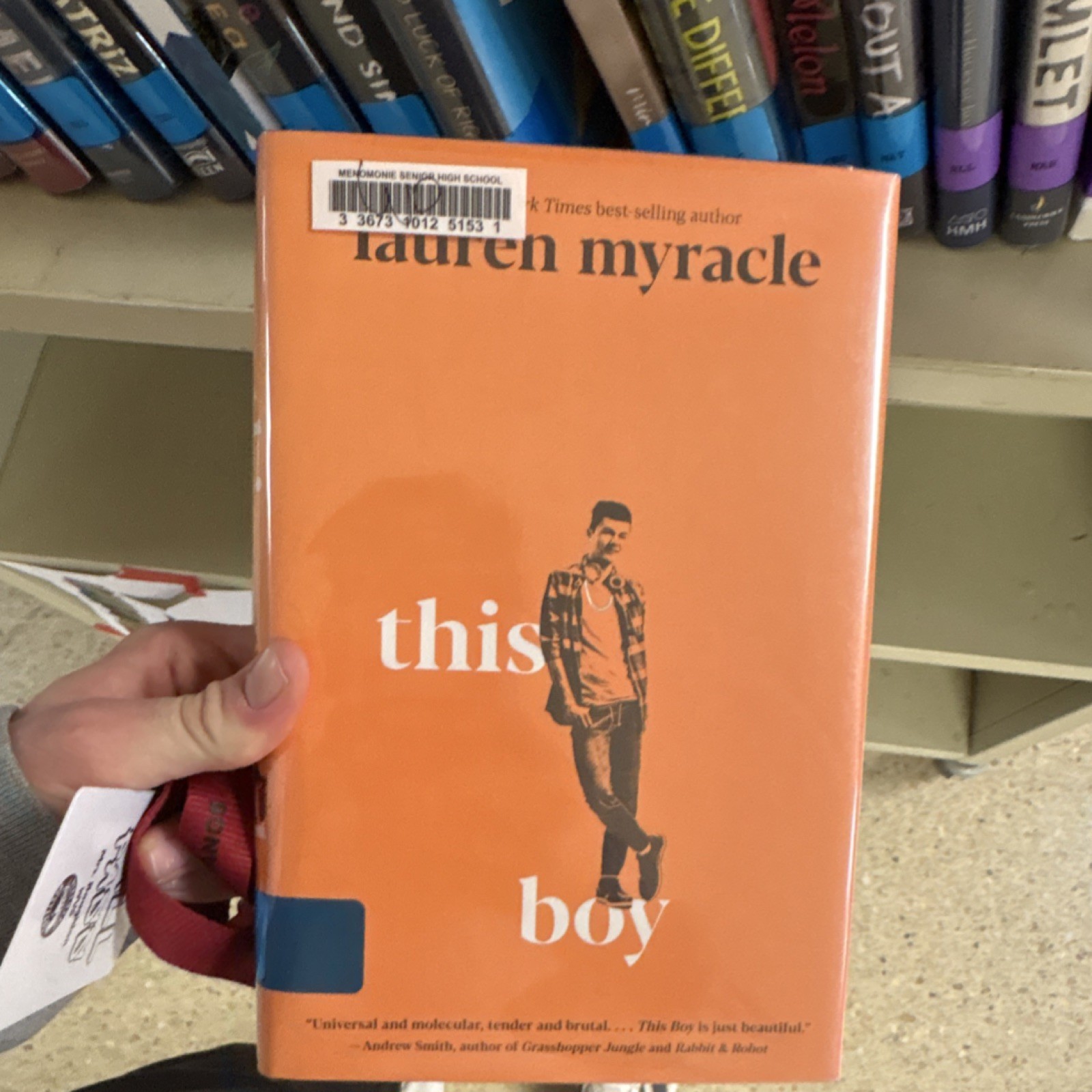 This Boy by Lauren Myracle Hardcover Young Adult Fiction Novel English