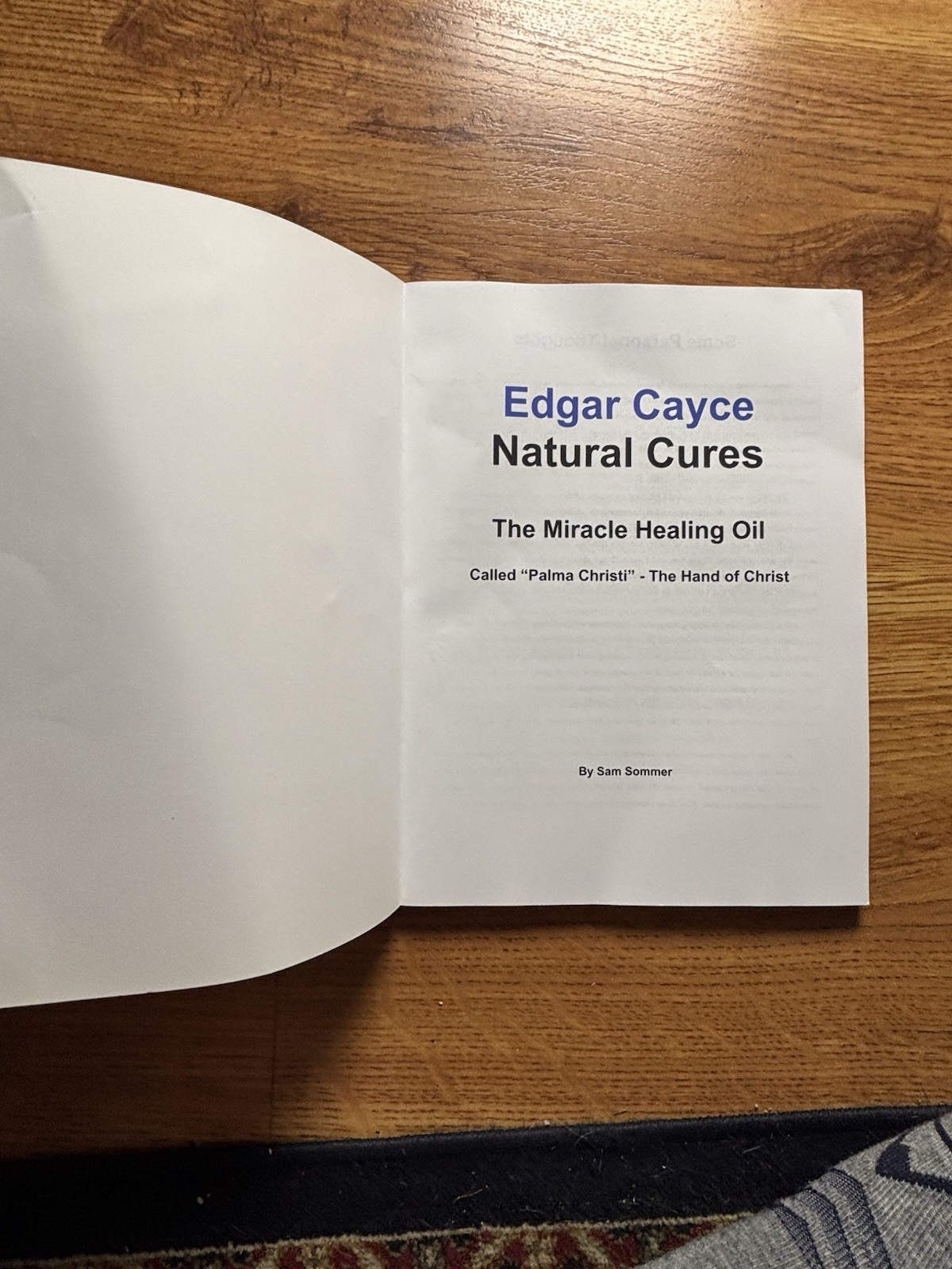 Edgar Cayce Natural Cures: The Miracle Healing Oil Called Palma Christi – The Ha