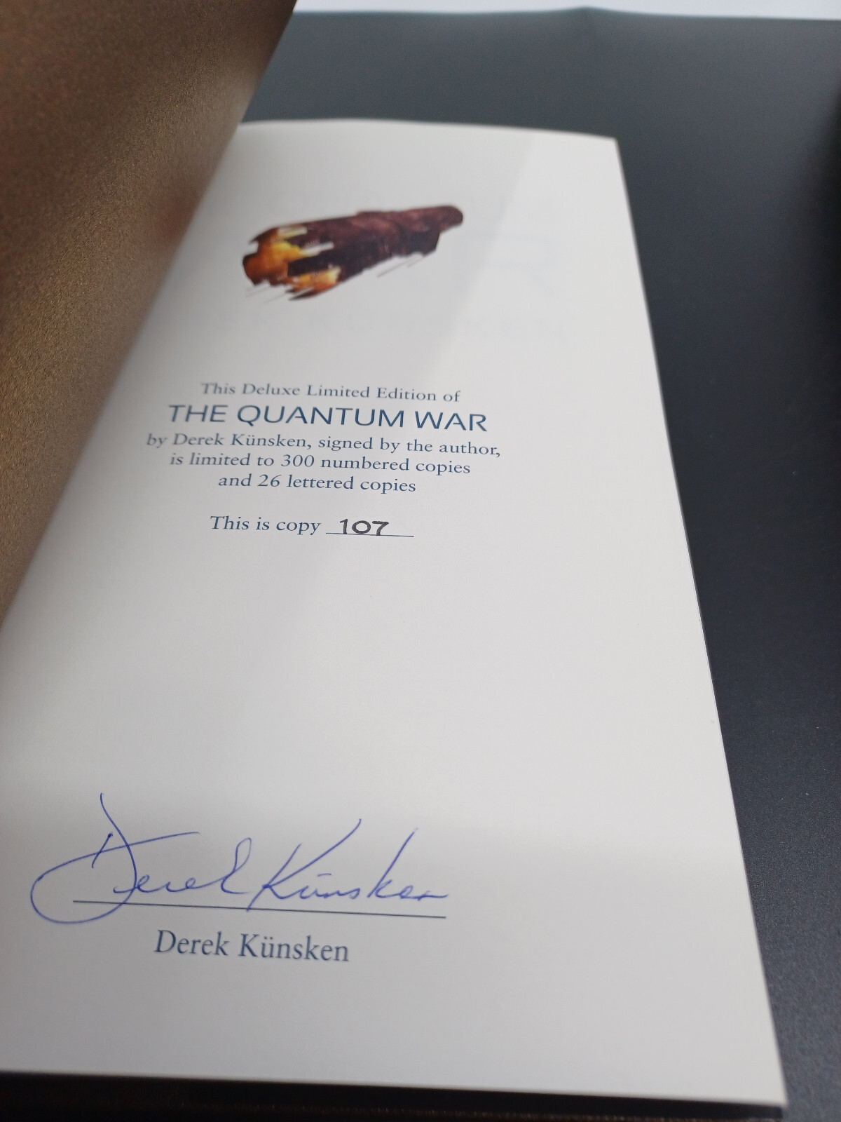 The Quantum Evolution Trilogy Derek Kunsken Anderida Books Deluxe Limited Signed