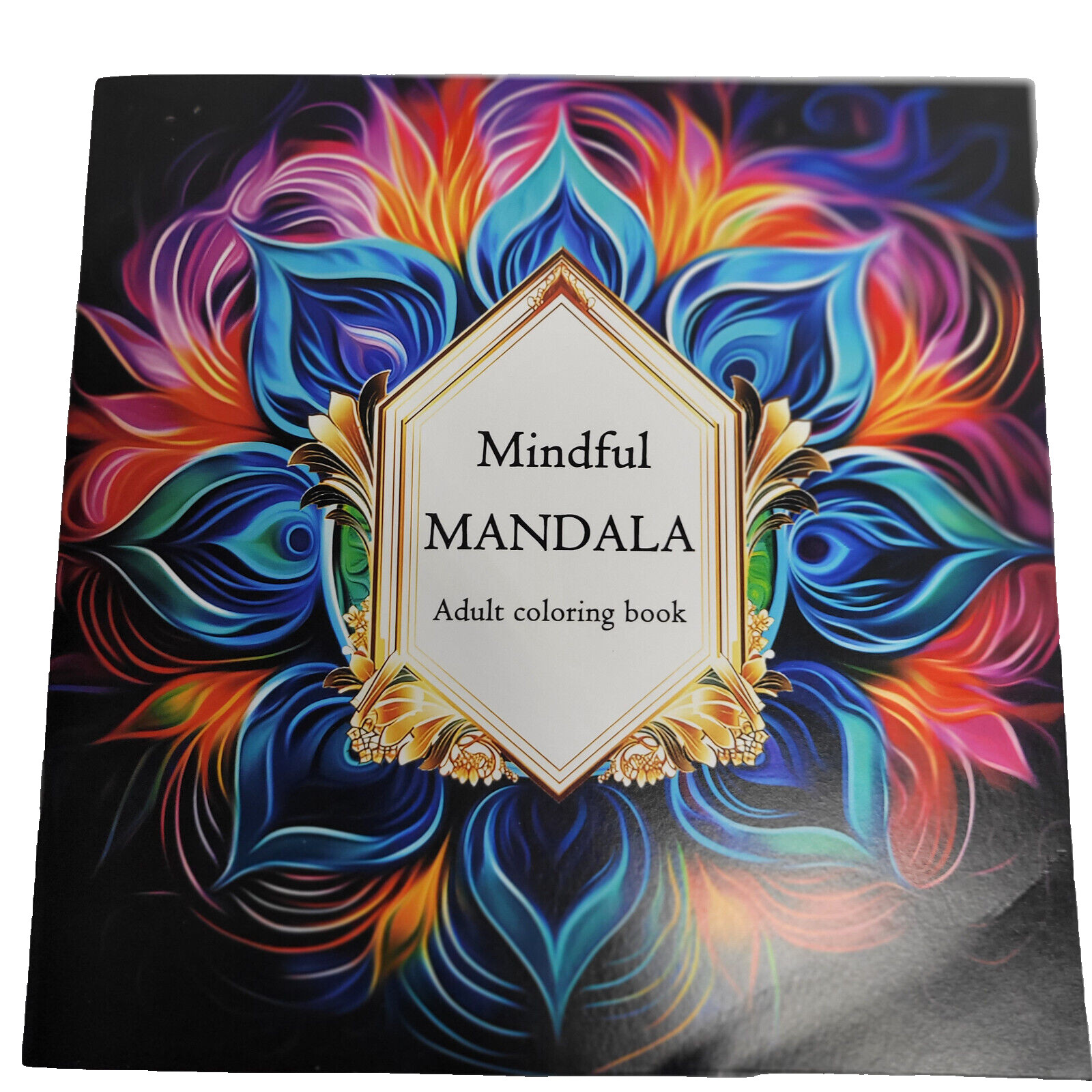 Mindful Mandala Adult Coloring Book 8″x8″ Paperback w/ 16 Pages of 32 Images
