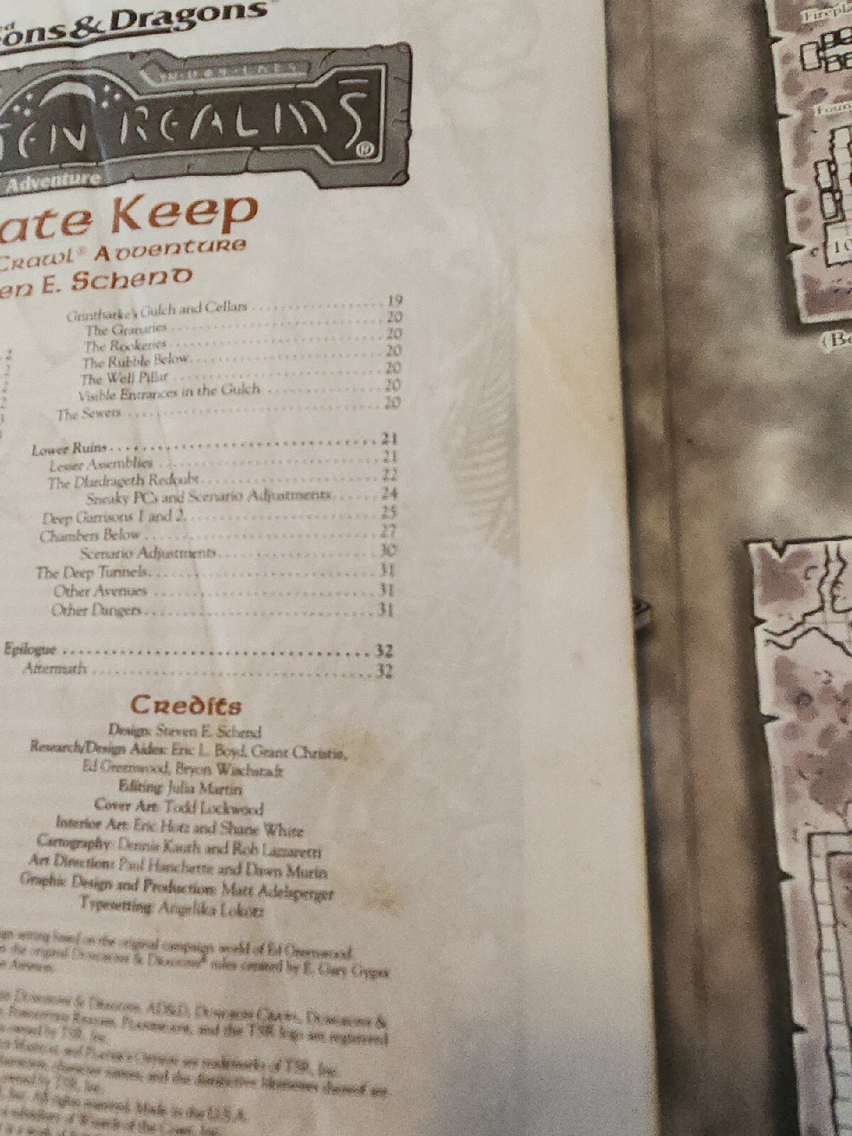 Hellgate Keep by TSR Inc. Staff (1998, Trade Paperback)