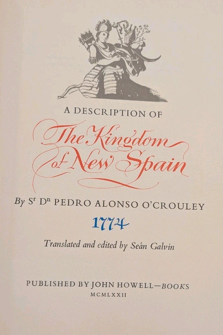 A Description of the Kingdom of New Spain